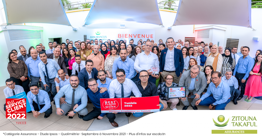 Assurances ZITOUNA TAKAFUL, certifiée Best Place To Work en Tunisie